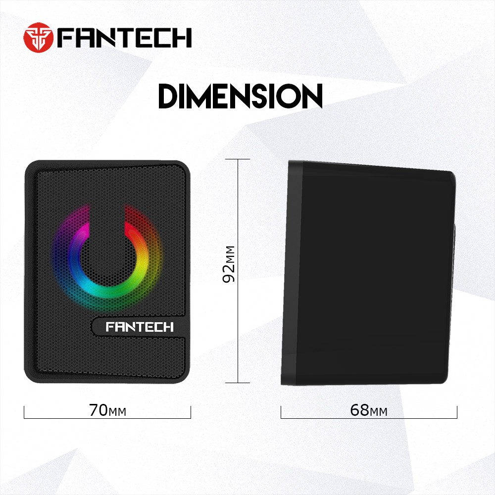 ลำโพงเกมมิ่ง RGB FANTECH ลำโพงคอม GS203 Gaming speaker (Space Edition) ประกันศูนย์ 2ปี