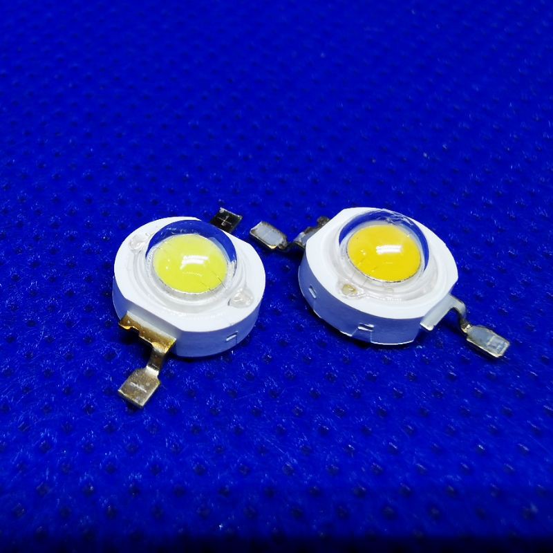(แพคละ5ดวง) LED HI POWER 1W, 3W chip แสงขาว หรือวอร์มไวท์