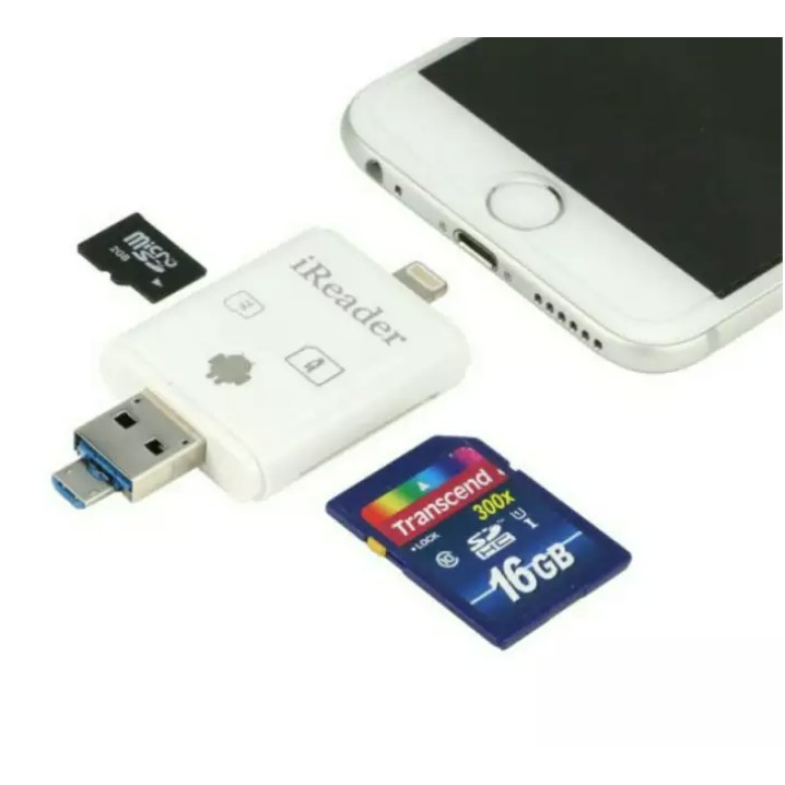 iReader / XFlash card reader ที่อ่านเมมโมรี่การ์ดสำหรับย้ายข้อมูลเข้า