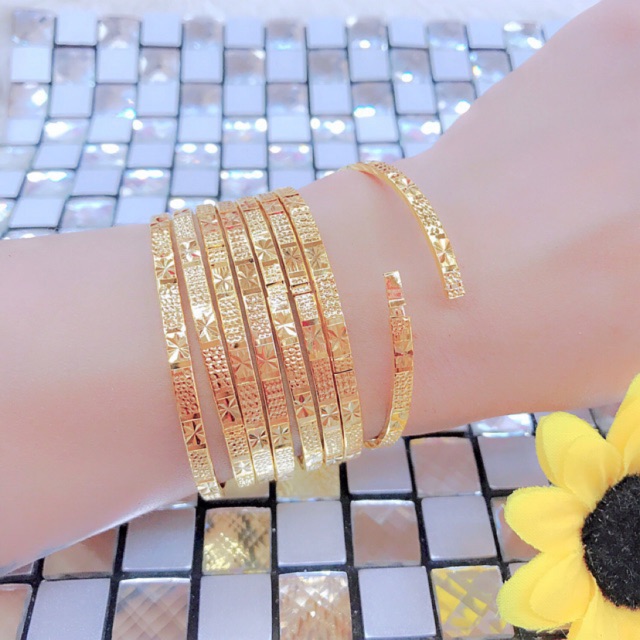 ชุดสร้อยข้อมือโลหะผสม Ximen พร้อมหัวเข็มขัดทองคําแท้ - หรูหรา