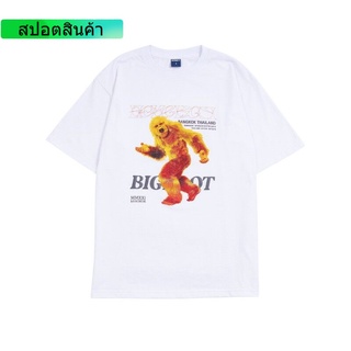 แฟชั่น HOMEBOY.V HB.BIGFOOT เสื้อยืดโอเวอร์ไซส์ ผ้าฝ้ายแท้