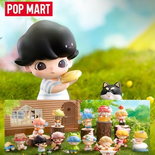 ★Hgtoys★[Optional] Popmart DIMOO Pet Vacation Series Mystery Box ตุ๊กตาของเล่นสําหรับเด็ก