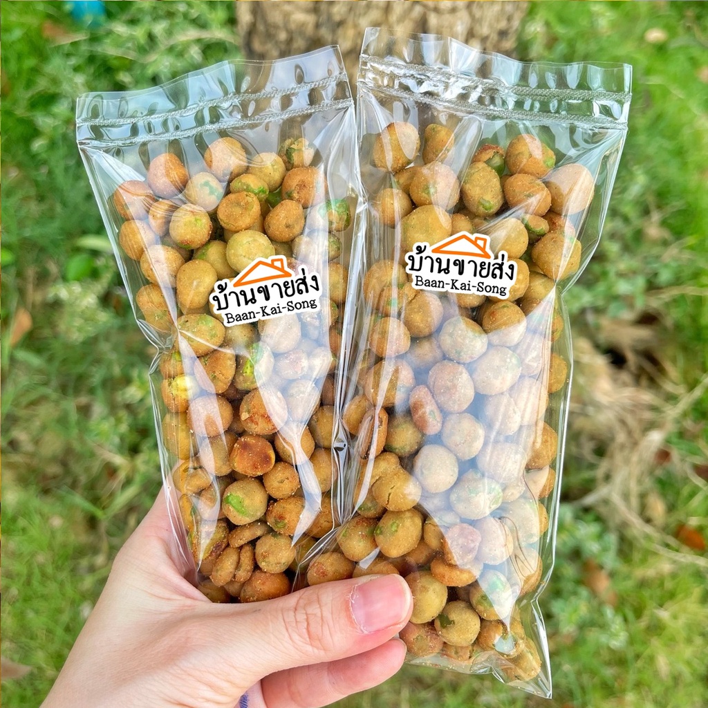 ถั่วลันเตาเคลือบ ถั่วลันเตาทอดกรอบ By SP FOODS ขนม ถั่วลันเตาทอด