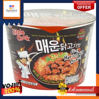 ลิตเติ้ลกุ๊กบะหมี่ไก่เผ็ดเกาหลี 150กรัมLITTLE COOK HOT AND SPICY CHICKEN 150G.