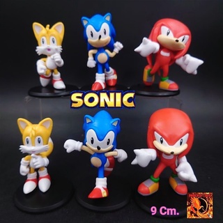 โมเดล โซนิก Sonic ขนาด 9 Cm.  มี 6 แบบ แบ่งชุดละ 3 ตัว  ตัวใหญ่ สีสวย งานดี พร้อมส่ง