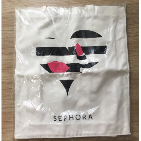 ของแท้พร้อมส่ง Sephora Tote Bag กระเป๋าผ้าลดโลกร้อน กระเป๋าช้อปปิ้ง