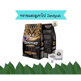 ทรายแมวภูเขาไฟ ZANDYCAT Ultimate Premium เก็บกลิ่นดีมาก ไร้กลิ่นรบกวน ไร้ฝุ่น ใช้กับห้องน้ำอัตโนมัติได้ ขนาด 12 ลิตร