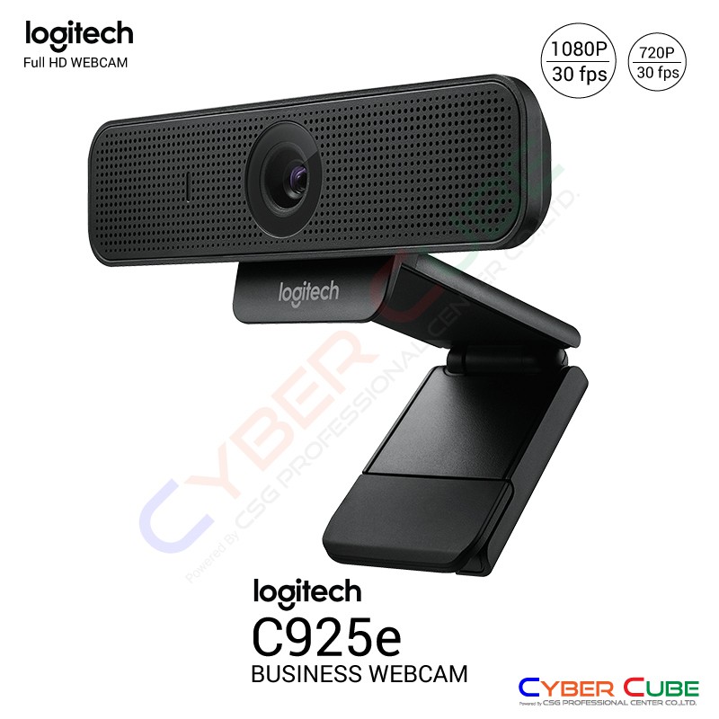 Logitech C925e BUSINESS WEBCAM ( กล้องเว็บแคม สำหรับธุรกิจ ) - Full HD WEBCAM ( 1080p /30fps ) /WideScreen 78°
