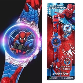 Spider Man Watch Children Kids Boys Spider Man Sport Silicon Digital Wrist Watch For Xmas Gift