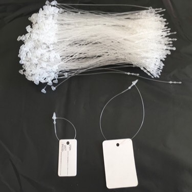สายคล้องป้ายราคาสินค้า (หนวดกุ้ง) LOOP PINS 1 แพ็ค 1000 เส้น 3 4 5 6 7 9 12 นิ้ว สายพลาสติกใช้สำหรับคล้องป้าย