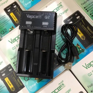 Vapcell Q2 เครื่องชาร์จถ่าน รางชาร์จถ่าน แท่นชาร์จถ่าน แบบ2ก้อน