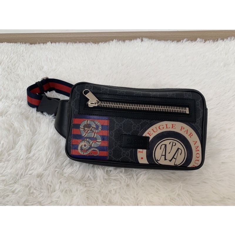 Gucci belt bag / Gucci Night Courrier Waist Bag ของแท้