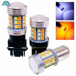 Om ไฟเลี้ยว ไฟเบรก LED DRL 1157 BAY15D 7443 T20 3157 T25 2835 45SMD สําหรับรถยนต์