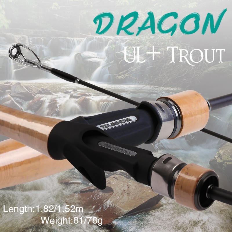 TSURINOYA Fishing Rod DRAGON Bait FINESSE TROUT Rod UL Power 1.52m 1