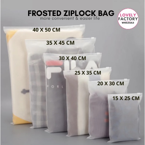 (3 KEPING) BEG ZIPLOCK KALIS AIR | กระเป๋าเก็บสัมภาระกันน้ํา ZIPLOCK สําหรับใช้ในการเดินทาง