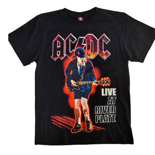 เสื้อยืดผ้าฝ้าย เสื้อวง AC/DC T-Shirt เสื้อวงร็อค AC/DC