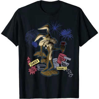 เสื้อยืด ลาย Looney Tunes Wile สําหรับผู้ใหญ่ เสื้อยืด พิมพ์ลาย Coyote TNT Portrait สําหรับผู้ชายS-5XL