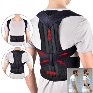 Back Waist Posture Corrector Adjustable Adult Correction Belt Waist Trainer Shoulder Lumbar Brace Spine Support Belt Ves