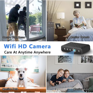 WIFI V380 ขนาดเล็กกล้อง Mini Digital Video HD Alarm &amp; บันทึก Cam พร้อม IR-CUT Motion Detection กระเป๋ากล้องวิดีโอ