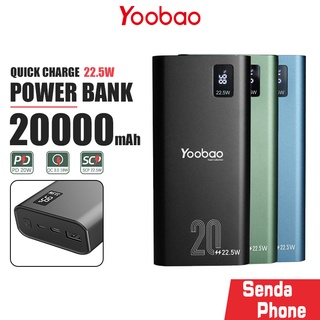 พาวเวอร์แบงค์ Yoobao รุ่น PD28-V2 ความจุ 20000mAh แบตสำรอง Fast Charge ชาร์จเร็ว PD20W Powerbank ชาร์จพร้อมกันได้เร็ว