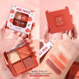 อายแชโดว์ Neeca mini fruit 04 tomito โทนแดงส้มอย่างน่ารัก แต่งตาแล้วปังมาก สีชัด ติดทน เนื้อเนียนสวย