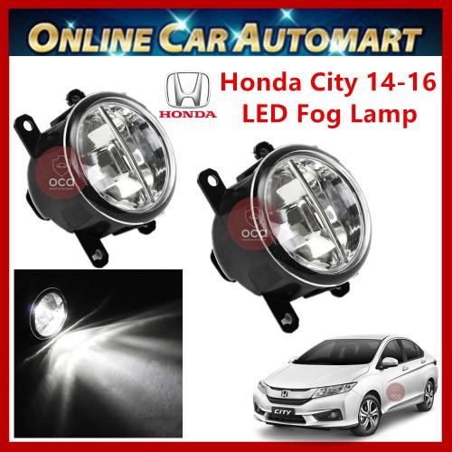 ไฟตัดหมอกรถยนต์ LED Honda City 2014-2016 OEM 2 ชิ้น (แบบ BMW สีขาว)