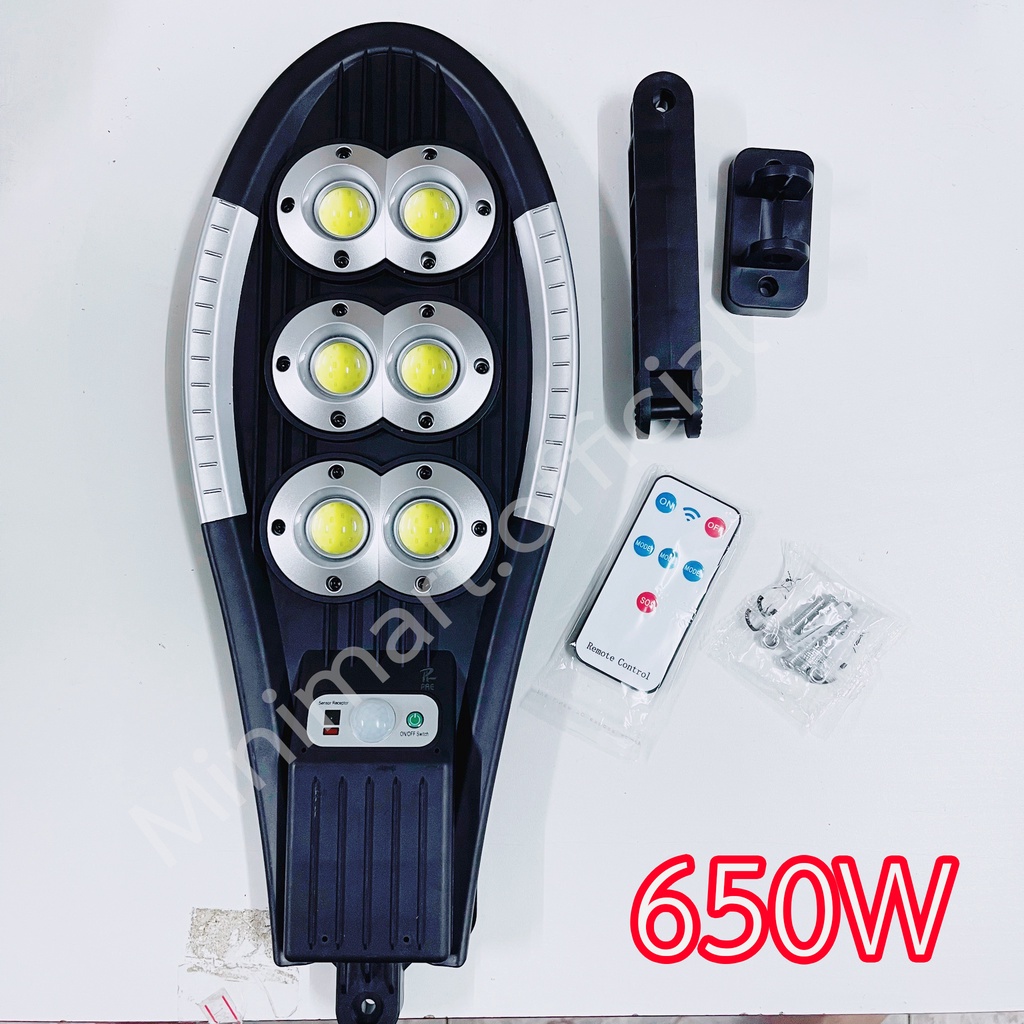 650w 440w ไฟ LED แผงโซลาร์เซลล์ โคมไฟโซลาร์เซลล์ Solar light ไฟโซล่าเซลล์ Solar Cell กันน้ำ รีโมท ไฟ