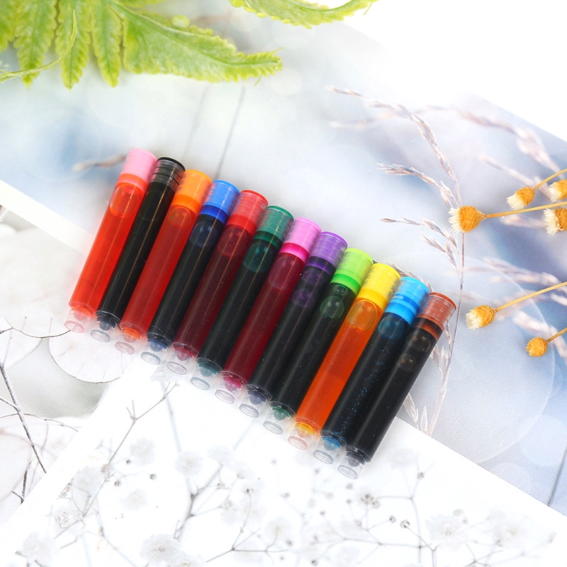 Ten - ปากกาหมึกแบบใช้แล้วทิ้งสีฟ้า / ดํา / แดง 0 . 34 มม .