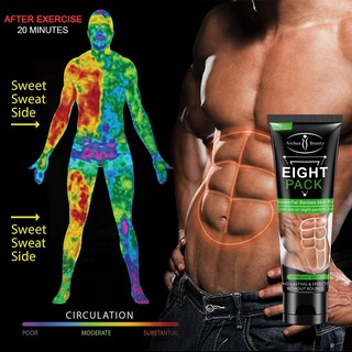 Men Eight Pack Stronger Muscle Cream Waist Torso Smooth Lines Press Fitness Belly Burning Muscle Fat Remove Lossing Weig