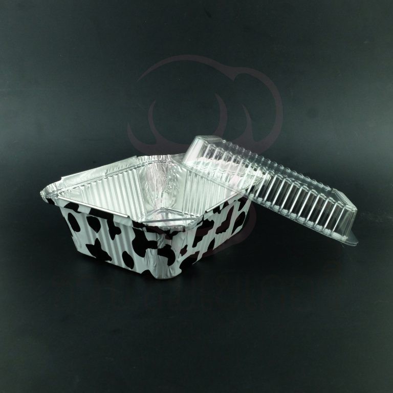 ฟอยล์ 4006 S&S ลายวัว/สีเงิน +ฝา (5 ชุด/แพ็ค)