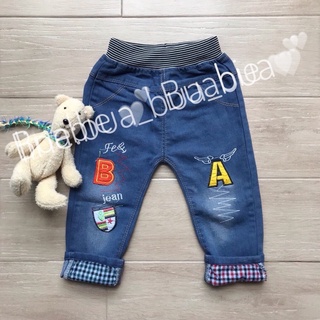 ตัวละ 180 บาท Denim Jeans กางเกงยีนส์ แฟชั่น สำหรับเด็ก 2-6 ขวบ L XL XXL XXXL