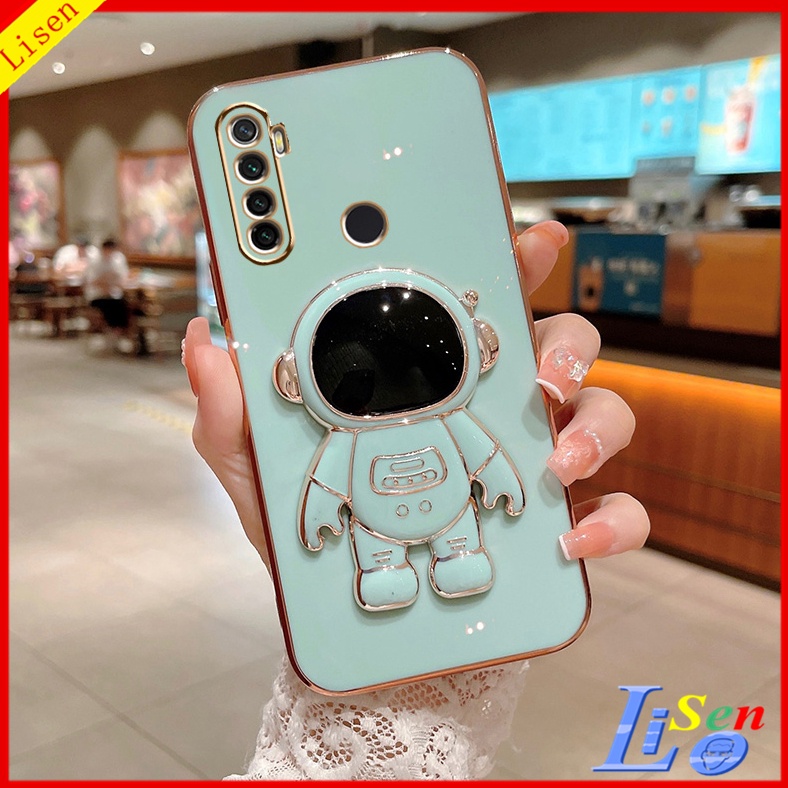 เคส Realme 5i C3 / Realme 5 pro / Realme 5i 5S 6i C15 C12 C35 C30 6 6 pro เคสโทรศัพท์มือถือ ลายนักบินอวกาศ พร้อมขาตั้ง สําหรับ YHY