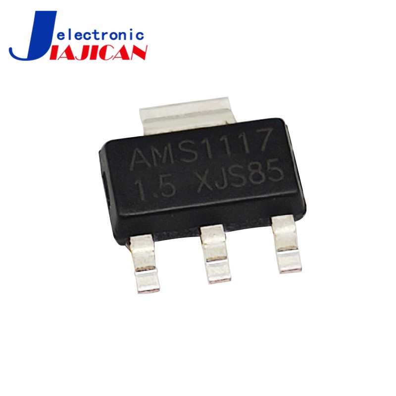 AMS1117-3.3V / 1.2 / 1.5 / 1.8 / 2.5 / 5.0 / ADJ ลดแรงดันไฟฟ้าควบคุมชิป LDO SOT-223