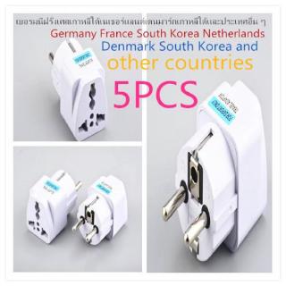 5PCS US/Korea to EU European AC Power Plug Travel Wall Adapter Converter Fad.PCS US/Korea to EU European AC Power Plug T