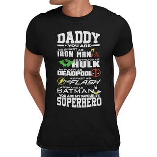 ขายดี!เสื้อยืด พิมพ์ลาย Daddy You Are My Favourite Superhero Hulk เหมาะกับของขวัญวันพ่อ สําหรับผู้ชายS-5XL