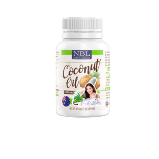 NBL น้ำมันมะพร้าวสกัดเย็น COCONUT Oil 1000 mg 60 Softgel ลดน้ำหนัก เร่งเผาเผลาญ จากประเทศออสเตรเลีย