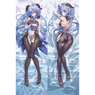 60x180 ซม. Keqing Dakimakura ปลอกหมอนเกม Genshin Impact Otaku กอดร่างกาย ปลอกหมอนสองด้าน ปลอกหมอน