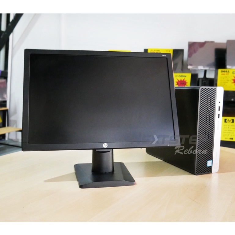 คอมมือสอง HP ProDesk 400 G5 Sff Core i3-8100 Ram 4GB HDD1TB intel UHD630 DVD RW Monitor 19.5 นิ้ว