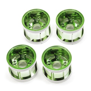 TAMIYA 47418 WR-02CB T PARTS (WHEEL RIMS) (GREEN PLATED)