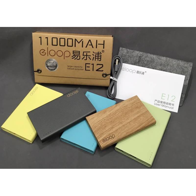 แบตสำรอง eloop e12 11000mAh powerbank ของแท้