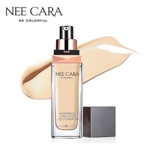 (แท้) Nee Cara Waterproof Ultra Cover Liquid Foundation 30g นี คาร่า วอเทอร์พรูฟ ลิควิด ฟาวเดชั่น รองพื้นกันน้ำ N589