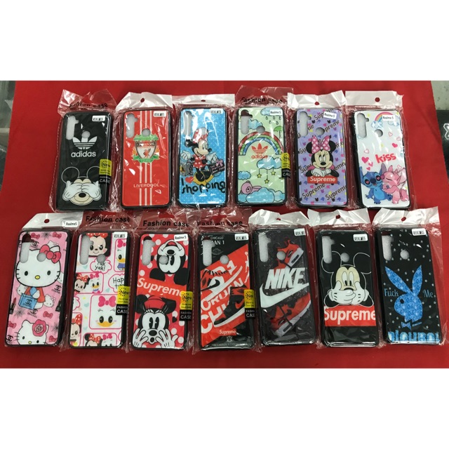 เคส Redlme5i ตูนย์หลังกระจกไม่ลอกขอบยาง