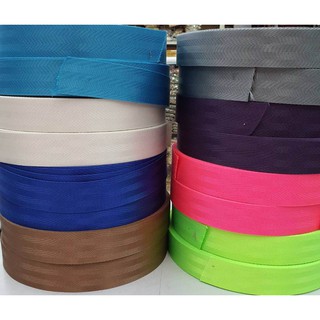 สายนิรภัย สายไนล่อน สายสะพาย สายเบลท์รถยนต์ 1.5 นิ้ว หลายสี  50ม  seat belt Nylon Polyester Webbing