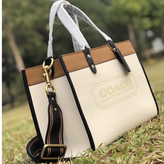 Field Tote 30 In Colorblock C0777 ของแท้ กระเป๋าผู้หญิง กระเป๋าโท้ท Coac h กระเป๋าสะพายข้าง