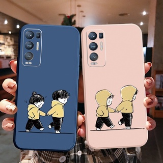 เคสซิลิโคนนิ่ม ขอบตรง สําหรับ OPPO Reno6 Z 5G Reno 5 Pro 4 4G 3 Reno2 Z F