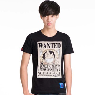 Dextreme เสื้อวันพีซ (DOP-487) OP Wanted ลูฟี่ Luffy มี สีกรม และ สีเทา