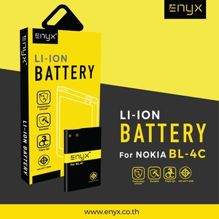 Enyx แบตเตอรี่ BATTERY BL- 4C ใช้ได้กับโทรศัพท์ทั่วไปและลำโพงMP3  (กว้าง3.4*ยาว5.2*หนา0.4 ซม.) ความจุ 850 mAh