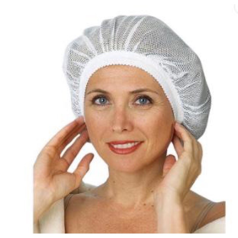 Pompon Mesh Sleep Cap Protection Curly Fizzy Hair ป้องกันผมร่วง