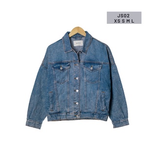 เสื้อแจ็คเก็ตยีนส์ JACKET ZARA jacket stardivarius เอวจั้ม ยีนส์ฟอก