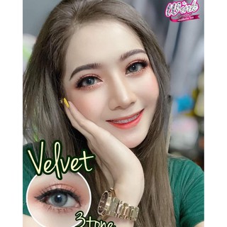 ✨คอนแทคเลนท์ Wink🌼ลาย Velvet3tone brown,gray✔️👁👁 #บิ้กอาย #สายตา #รายเดือน